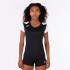 Camiseta de Running Joma Record II Manga Corta Mujer Negro Blanco