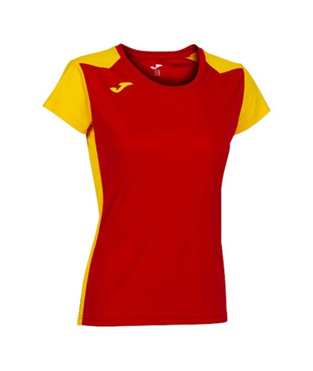 Camiseta de Running Joma Record II Manga Corta Mujer Rojo...