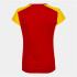 Camiseta de Running Joma Record II Manga Corta Mujer Rojo Amarillo