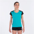 Camiseta de Running Joma Record II Manga Corta Mujer Turquesa Negro
