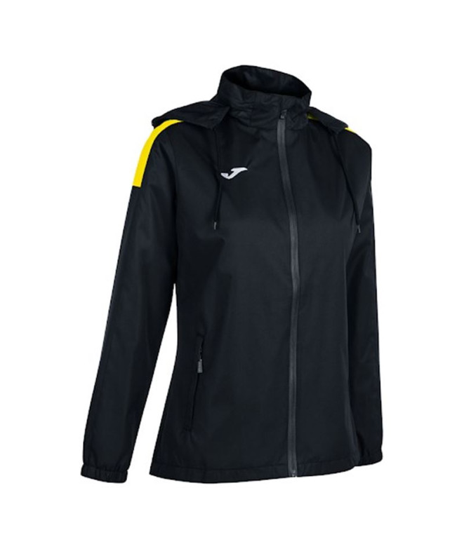Chubasquero Joma Trivor Mujer Negro Amarillo