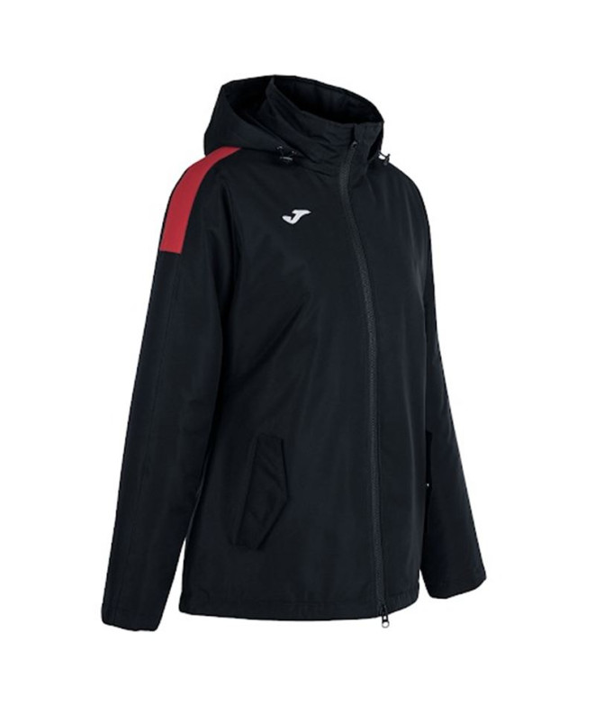 Anorak Joma Trivor Mujer Negro Rojo