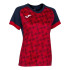 Camiseta Joma Supernova III Manga Corta Mujer/Niña Marino Rojo