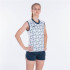 Camiseta Joma Supernova IIII Sin Mangas Mujer Blanco Marino