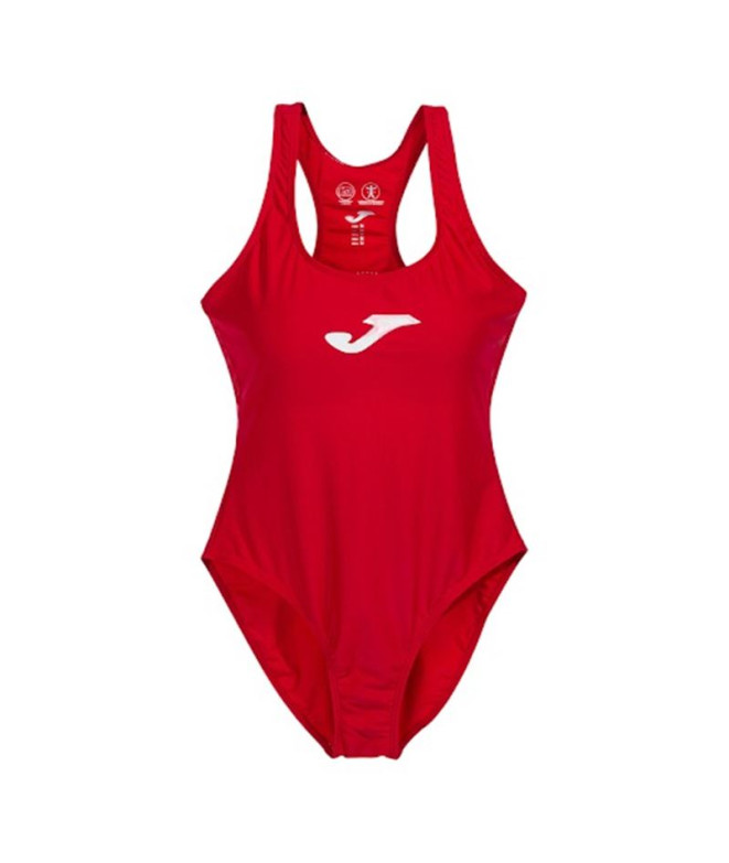 Bañador de Natación Joma Shark Mujer Rojo