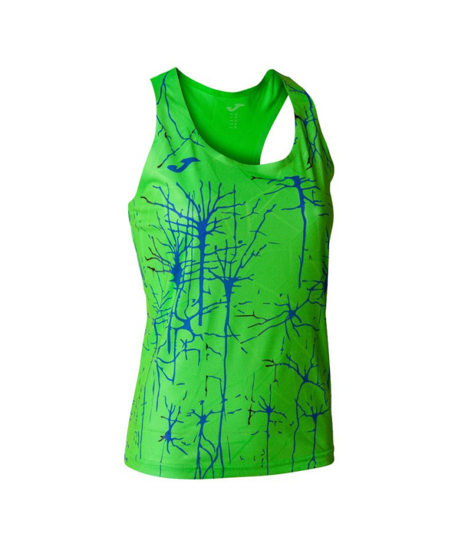 Camiseta Tirantes Joma Elite IX Mujer Verde Flúor