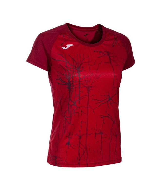Camiseta Manga Corta Joma Elite IX Mujer Rojo