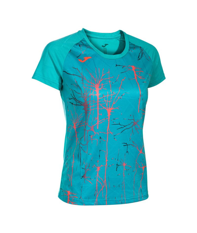 Camiseta Manga Corta Joma Elite IX Mujer Turquesa