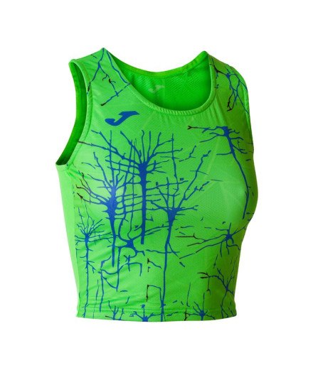 Top Joma Elite IX Mujer Verde Flúor