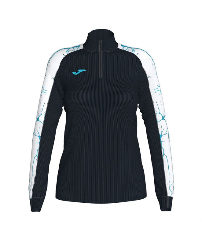 Sudadera Joma Elite IX Mujer Negro Blanco