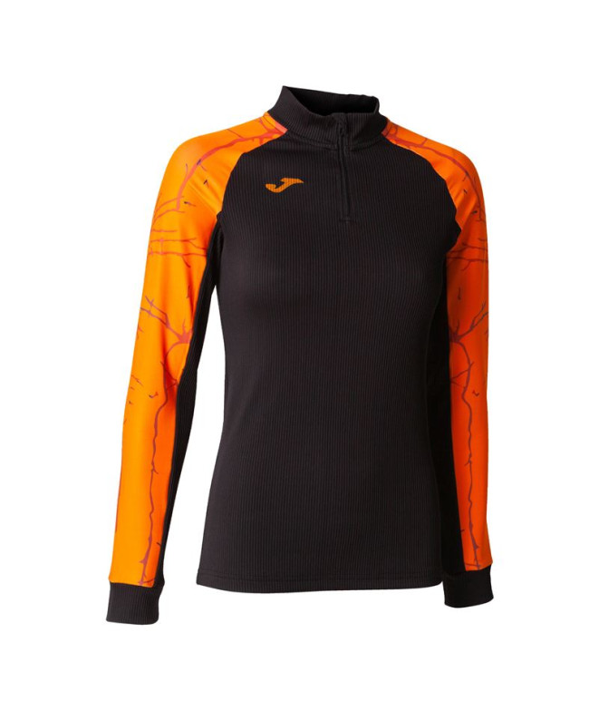 Sudadera Joma Elite IX Mujer Negro Naranja