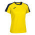 Camiseta Manga Corta Joma Eco Championship Mujer Amarillo Marino