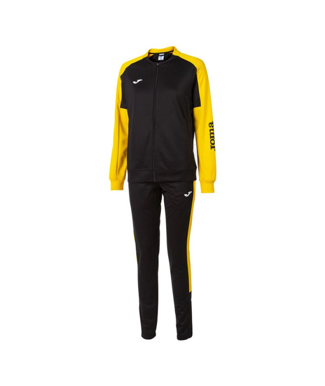 Chándal Joma Eco Championship Mujer Negro Amarillo