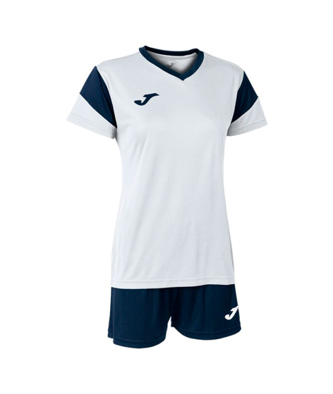 Conjunto de Fútbol Joma Phoenix Mujer Blanco...