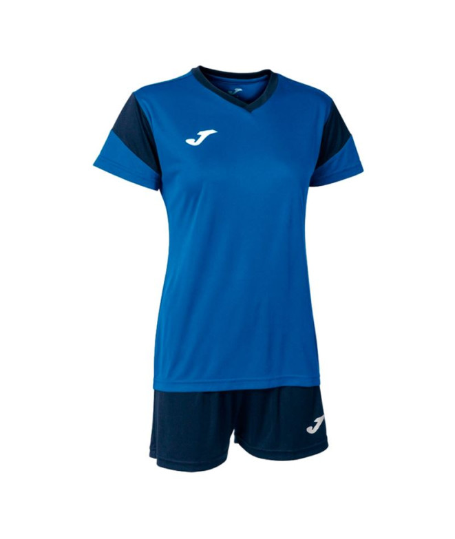 Conjunto de Fútbol Joma Phoenix Mujer Royal Marino