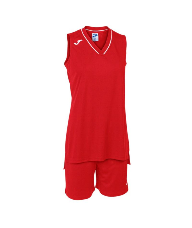 Conjunto de Baloncesto Joma Atlanta Mujer Rojo...