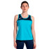 Camiseta de Tenis Tirantes Joma Montreal Mujer Turquesa Flúor Marino