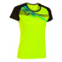 Camiseta de Running Joma Manga Corta Elite X Amarillo Fluor Negro Niña