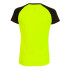 Camiseta de Running Joma Manga Corta Elite X Amarillo Fluor Negro Niña