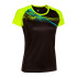 Camiseta de Running Joma Manga Corta Elite X Negro Amarillo Fluor Niña