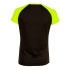 Camiseta de Running Joma Manga Corta Elite X Negro Amarillo Fluor Niña