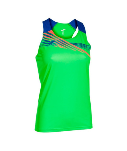 Camiseta de Running Joma Tirantes Elite X Verde Fluor...