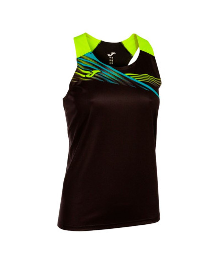 Camiseta de Running Joma Tirantes Elite X Negro Amarillo...