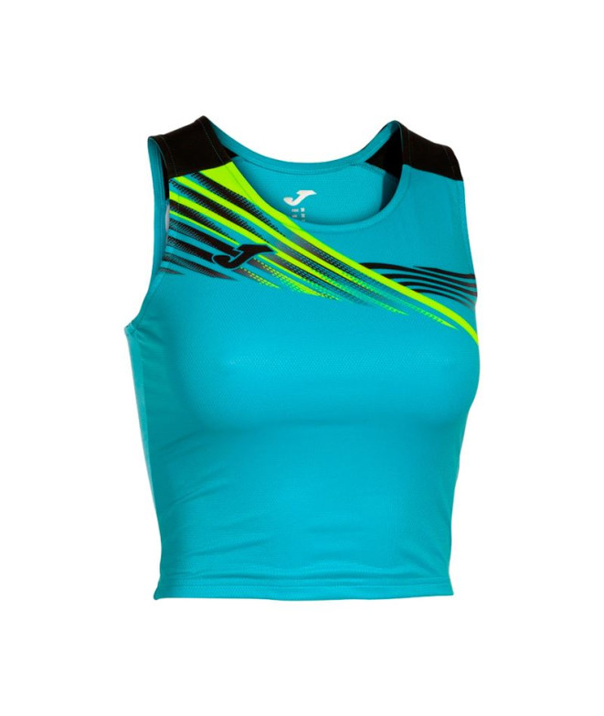 Top de Running Joma Elite X Turquesa Flúor...