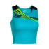 Top de Running Joma Elite X Turquesa Flúor Negro Niña