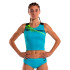 Top de Running Joma Elite X Turquesa Flúor Negro Niña
