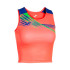 Top de Running Joma Elite X Coral Fluor Royal Niña
