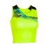 Top de Running Joma Elite X Amarillo Fluor Negro Niña
