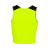Top de Running Joma Elite X Amarillo Fluor Negro Niña