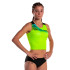 Top de Running Joma Elite X Amarillo Fluor Negro Niña