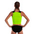 Top de Running Joma Elite X Amarillo Fluor Negro Niña