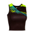 Top de Running Joma Elite X Negro Amarillo Fluor Niña
