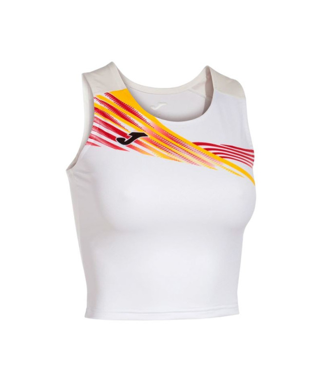Top de Running Joma Elite X Blanco Niña