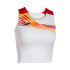 Top de Running Joma Elite X Blanco Rojo Niña