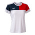 Camiseta de Fútbol Joma Manga Corta Crew V Blanco Rojo Marino Niña