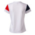 Camiseta de Fútbol Joma Manga Corta Crew V Blanco Rojo Marino Niña