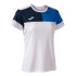 Camiseta de Fútbol Joma Manga Corta Crew V Blanco Royal Marino Niña