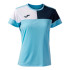 Camiseta de Fútbol Joma Manga Corta Crew V Celeste Marino Blanco Niña