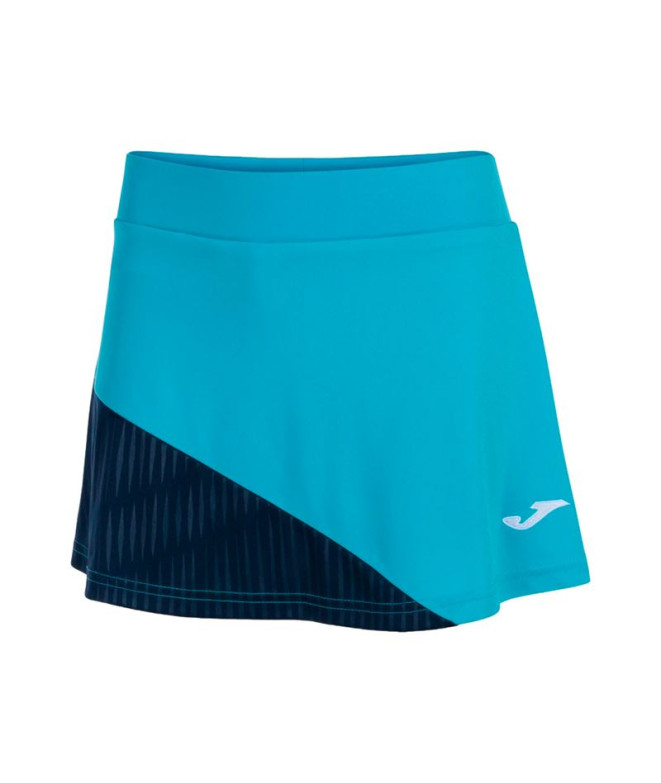 Falda de Tenis Joma Montreal Turquesa Flúor...