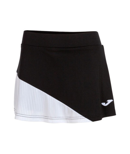 Falda de Tenis Joma Montreal Negro Blanco Niña