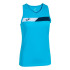 Camiseta de Pádel Joma Sin Mangas Court Turquesa Flúor Marino Blanco Niña