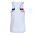 Camiseta de Pádel Joma Sin Mangas Court Blanco Rojo Marino Niña