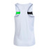 Camiseta de Pádel Joma Sin Mangas Court Blanco Verde Flúor Negro Niña
