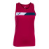 Camiseta de Pádel Joma Sin Mangas Court Carmesí Marino Blanco Niña