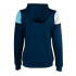 Chaqueta de Fútbol Joma Con Capucha Crew V Marino Celeste Blanco Niña