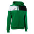 Chaqueta de Fútbol Joma Con Capucha Crew Vverde Negro Blanconiña